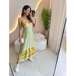 VESTIDO MIDI ANA LAURA VERDE