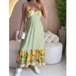 VESTIDO MIDI ANA LAURA VERDE