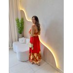 VESTIDO MIDI ANA LAURA VERMELHO