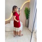 VESTIDO MIDI BETINA MARSALA