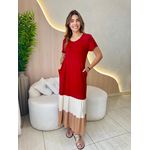 VESTIDO MIDI BETINA MARSALA