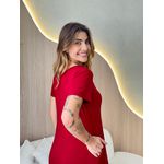 VESTIDO MIDI BETINA MARSALA