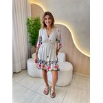 VESTIDO CURTO PANDORA ROSA/AZUL