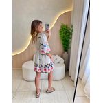 VESTIDO CURTO PANDORA ROSA/AZUL