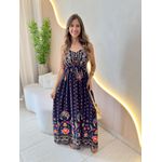 VESTIDO MIDI MIRELLA AZUL MARINHO