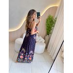 VESTIDO MIDI MIRELLA AZUL MARINHO
