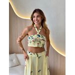 CONJUNTO SAIA MICAELA AMARELO BORDADO