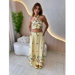 CONJUNTO SAIA MICAELA AMARELO BORDADO