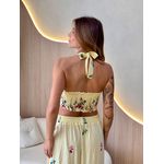CONJUNTO SAIA MICAELA AMARELO BORDADO
