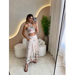 CONJUNTO SAIA MICAELA NUDE BORDADO