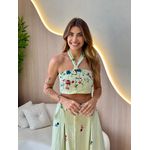 CONJUNTO SAIA MICAELA VERDE BORDADO