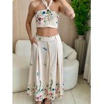 CONJUNTO SAIA MICAELA NUDE BORDADO