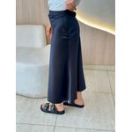 SAIA MIDI ACETINADA PRETO