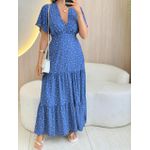 VESTIDO VALENTINA MANGA CURTA AZUL