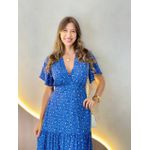 VESTIDO VALENTINA MANGA CURTA AZUL