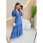 VESTIDO VALENTINA MANGA CURTA AZUL