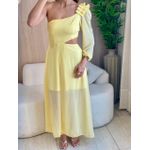 VESTIDO MIDI MARINA AMARELO