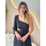 VESTIDO MIDI MARINA PRETO