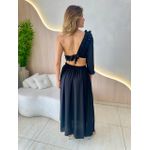 VESTIDO MIDI MARINA PRETO