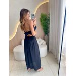 VESTIDO MIDI MARINA PRETO