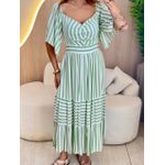 VESTIDO MIDI MILENY VERDE