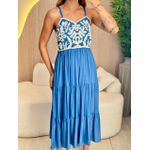 VESTIDO MIDI ELIANE AZUL