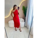 VESTIDO MIDI ANA LUIZA VERMELHO