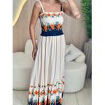 VESTIDO LONGO DAMARIS AZUL MARINHO