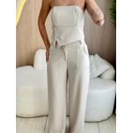 CONJUNTO CALÇA BARBARA AREIA