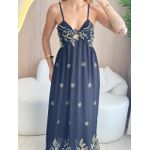 VESTIDO MIDI MONICA PRETO