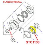 ROLAMENTO DA CAIXA DE TRANSFERENCIA DA FLANGE DIANT. E TRAS. DA DEFENDER, DISCOVERY 1 E 2 - STC1130, BR0338, RTC3406 - M