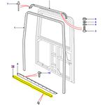 BORRACHA INFERIOR DA PORTA TRASEIRA DE CARGA DEFENDER - LR055354 - MARCA BEARMACH