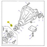 ARRUELA DO ROLAMENTO DO DIFERENCIAL DIANTEIRO DEFENDER, DISCOVERY 1 E 2 - FTC5413, 90513454, BR1609, 504434 - MARCA BEAR