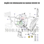 BUJAO DO RADIADOR E VÁLVULA TERMOSTÁTICA (METAL) DA DEFENDER - ERR4686 BR3485 - MARCA ALLMAKES