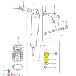 BUCHA DO AMORTECEDOR TRASEIRO INFERIOR DA DEFENDER, DISCOVERY 1 E RANGE ROVER - ANR1721 RNF100090L - MARCA ALLMAKES