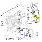 CAVALETE / CARCAÇA DA TERMOSTÁTICA , PARA DISCOVERY 3, 4 E 5, RANGE ROVER, RR SPORT E VELAR, 2.7 E 3.0 DIESEL - 1357091