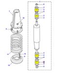 BUCHA DO AMORTECEDOR DIANTEIRO DA DEFENDER E DISCOVERY 1 - BR0695, 552818 - MARCA ALLMAKES