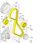 KIT DE CORREIA DENTADA E ROLAMENTO DA FREELANDER 2 2.2 DIESEL - LR032526 - MARCA DAYCO