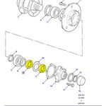 PORCA DE REGULAGEM DO CUBO DE RODA DA DEFENDER - RFD100000 - MARCA ALLMAKES