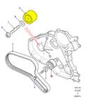 ROLAMENTO DO ESTICADOR DA CORREIA DENTADA DEFENDER E DISCOVERY 1 300TDI - LHV100150 - MARCA ALLMAKES