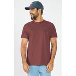 Camiseta Básica Manga Curta Masculina A87 Aéropostale Vinho 87120101-22