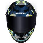 Capacete Ls2 Ff358 s Camo - Azul/amarelo