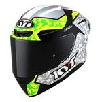 Capacete Kyt Tt Course Arbolino Replica - Prata verde