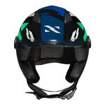 Capacete Norisk Orion (Aberto) Denver - Azul Verde