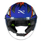 Capacete Norisk Neo (Aberto) Hyena - Azul laranja