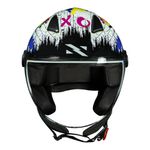 Capacete Norisk Orion (Aberto) Shine - Branco Laranja