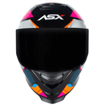 Capacete Asx Eagle Fast - Preto Rosa Branco