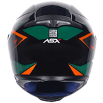 Capacete Asx Eagle Fast - Preto Verde Grafite