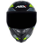 Capacete Asx Eagle SV Explorer - Preto Fosco Grafite Amarelo