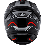 Capacete Kyt Striker 2V Tech - Preto Vermelho.